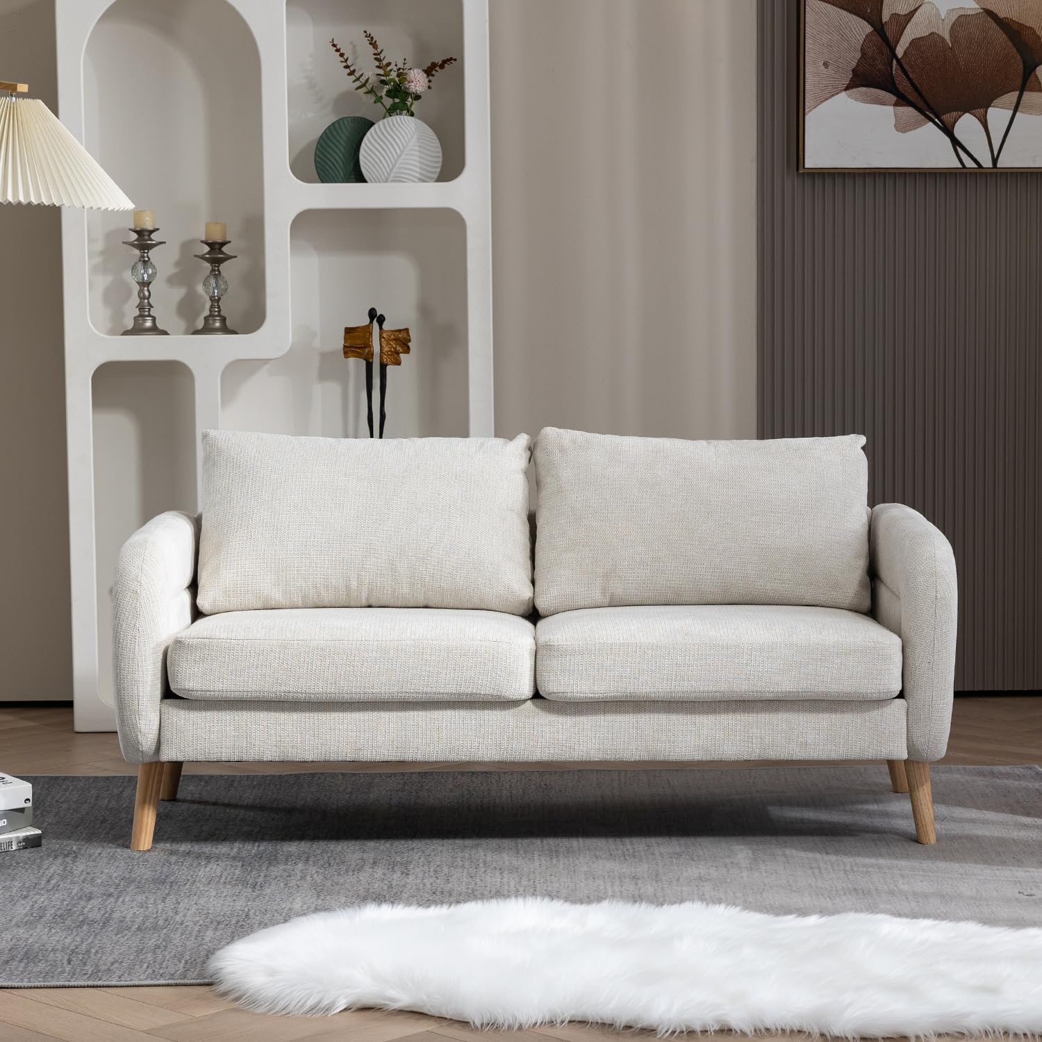 Loveseat FurnitureR Foal Beige