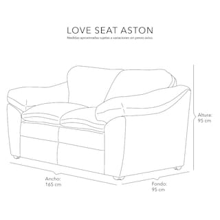 Foto 7 | Love Seat Dicasa Aston Gris Noche 2 Plazas