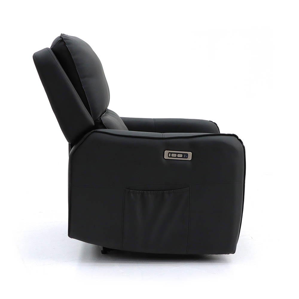 Foto 4 pulgar | Sillón Reposet Reclinable Eléctrico con Masajeador Vanlig Quebec Negro