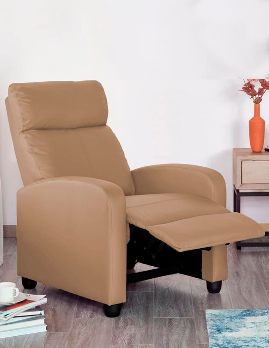 Foto 5 pulgar | Sillón Reclinable Individual Beige Bluelander