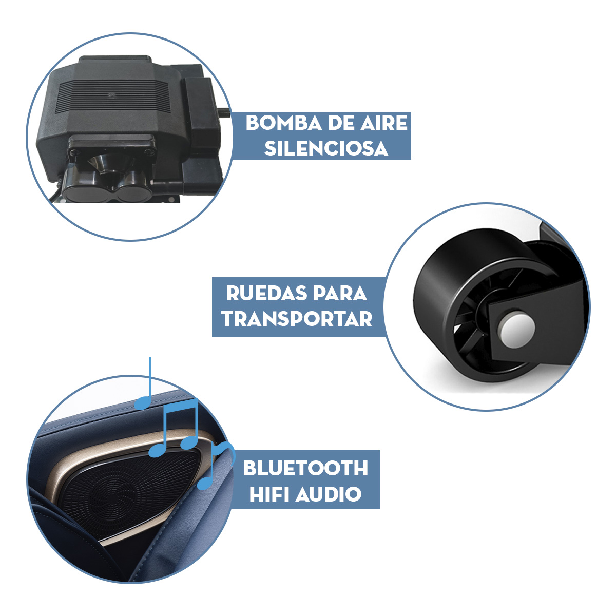 Foto 5 | Sillón de Masaje 360 Mima2 Azul