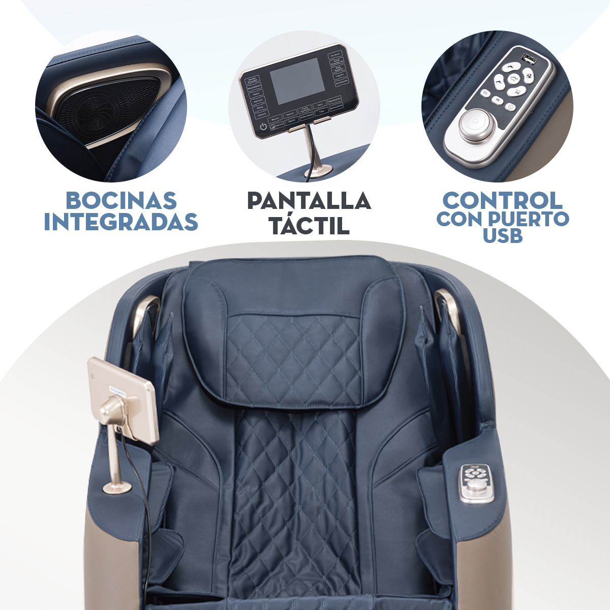 Foto 6 | Sillón de Masaje 360 Mima2 Azul