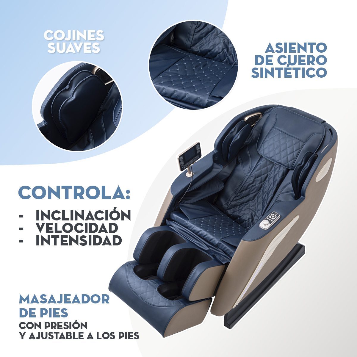 Foto 7 | Sillón de Masaje 360 Mima2 Azul
