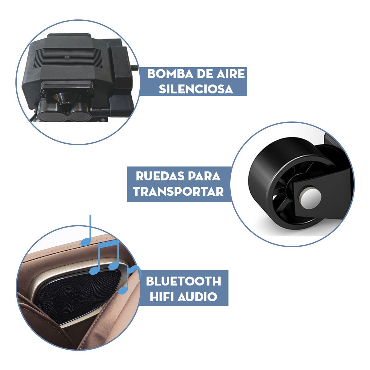 Foto 5 | Sillón Masajeador Mima2 Cuerpo Completo Bluetooht  y Pantalla 360