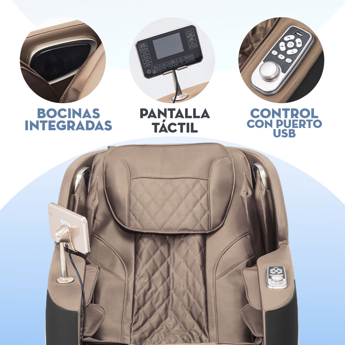 Foto 6 | Sillón Masajeador Mima2 Cuerpo Completo Bluetooht  y Pantalla 360