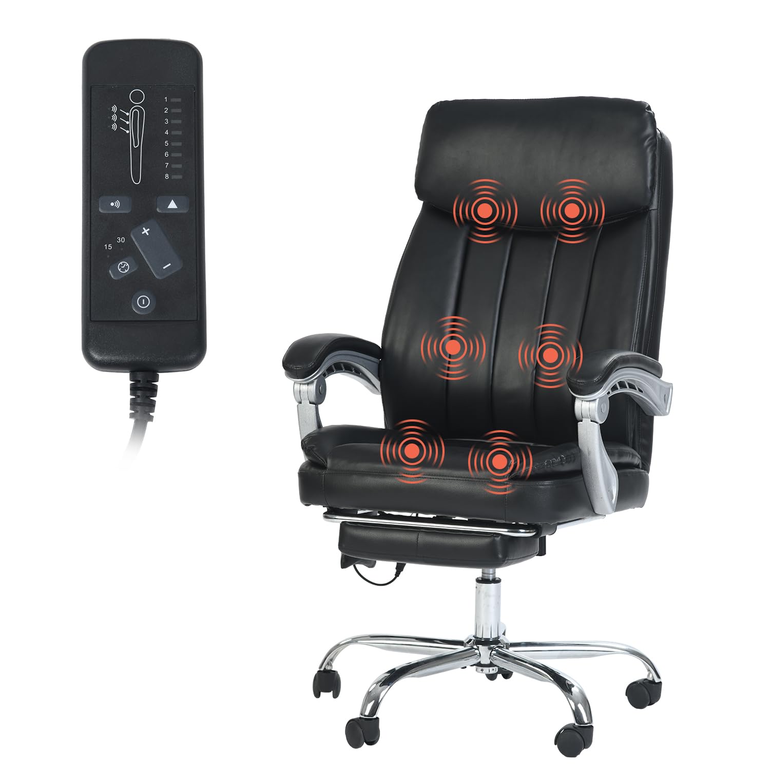 Foto 1 | Silla de Oficina Eceol Negra