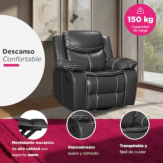 Foto 3 | Sillon Reposet Burgo Gris