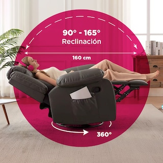 Foto 5 | Sillon Reposet Burgo Gris