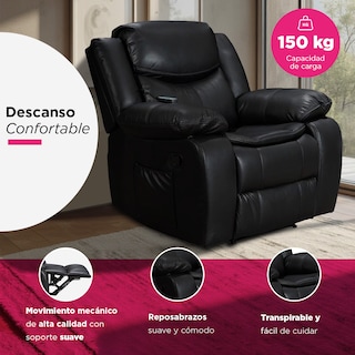 Foto 3 | Sillon Reposet Burgo Negro