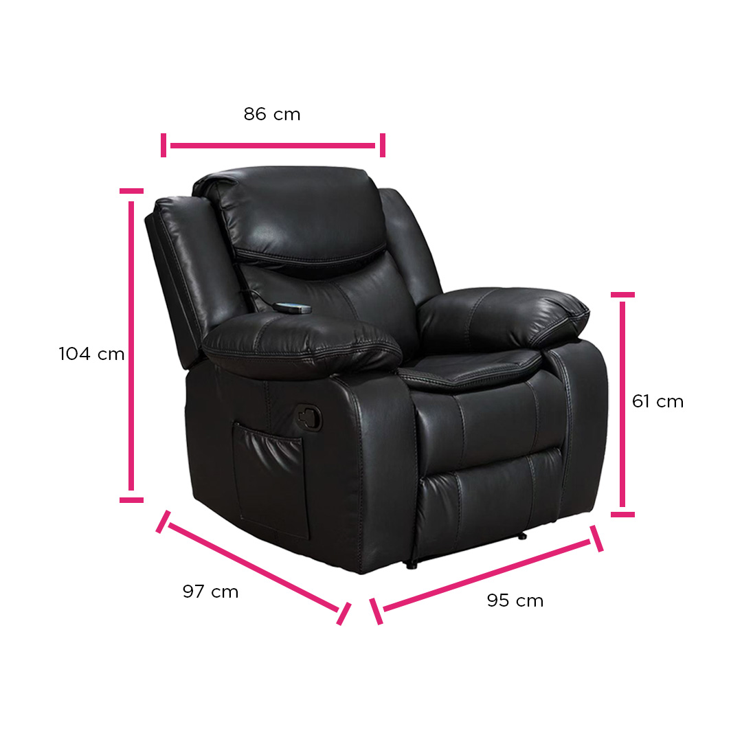 Foto 8 pulgar | Sillon Reposet Burgo  Negro