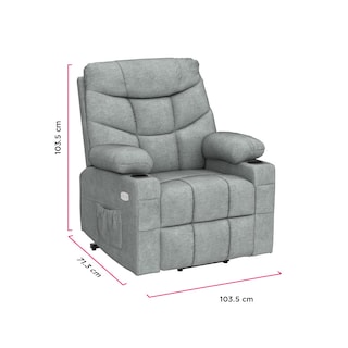 Foto 6 | Sillon Reposet Electrico Reclinable Con Masaje Weimar Gris