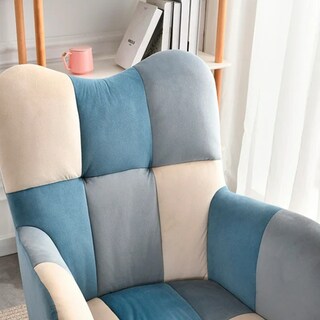 Foto 4 | Sillón Mecedora Iliosinnova color Azul para Sala de Estar