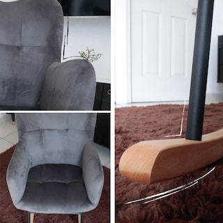 Foto 5 | Silla Mecedora Iliosinnova London color Gris