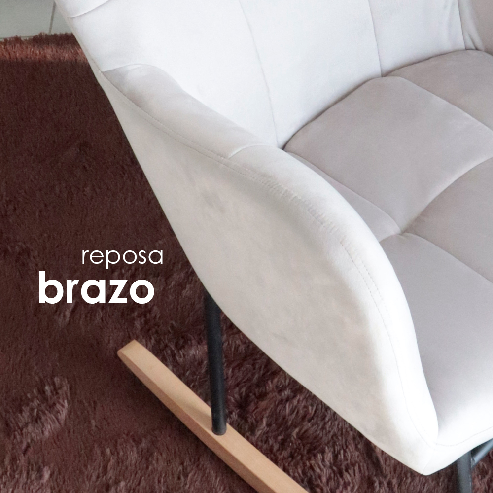 Foto 8 pulgar | Sillón Mecedora Iliosinnova color Gris