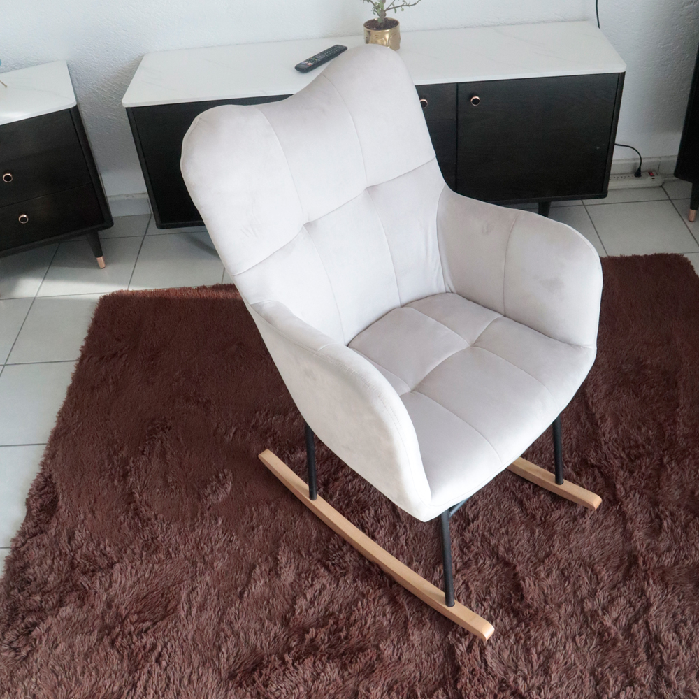 Foto 9 pulgar | Sillón Mecedora Iliosinnova color Gris