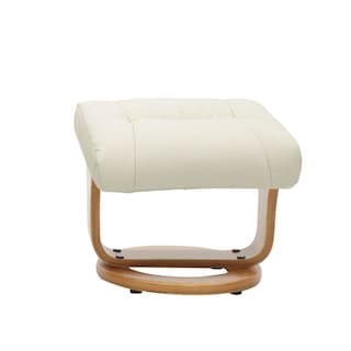 Foto 3 | Sillón Reposet Mecedora con Taburete Vanlig Paris Blanco