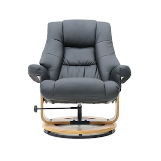 Foto 3 | Sillón Reposet Mecedora con Taburete Vanlig Paris Negro
