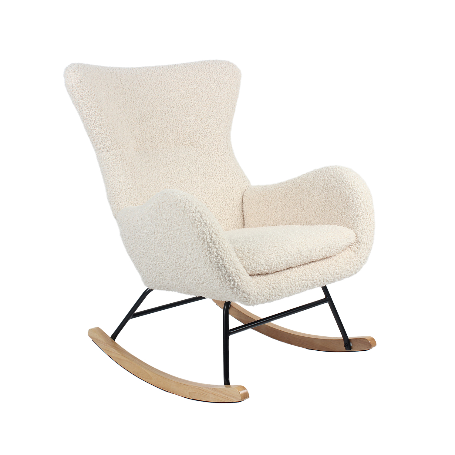 Foto 2 pulgar | Sillón Mecedora Top Living Tavia Beige