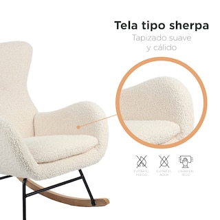 Foto 6 | Sillón Mecedora Top Living Tavia Beige