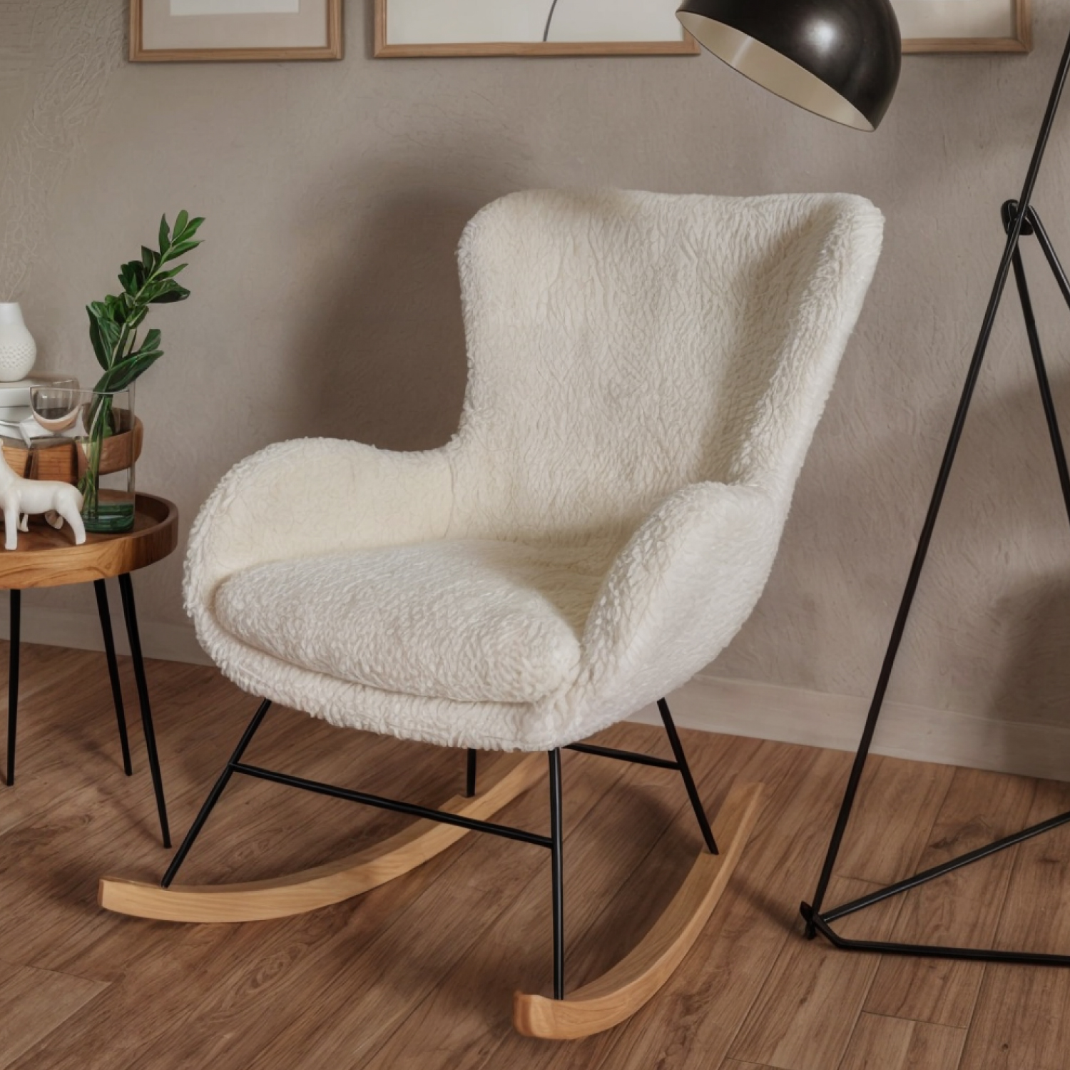 Foto 9 pulgar | Sillón Mecedora Top Living Tavia Beige