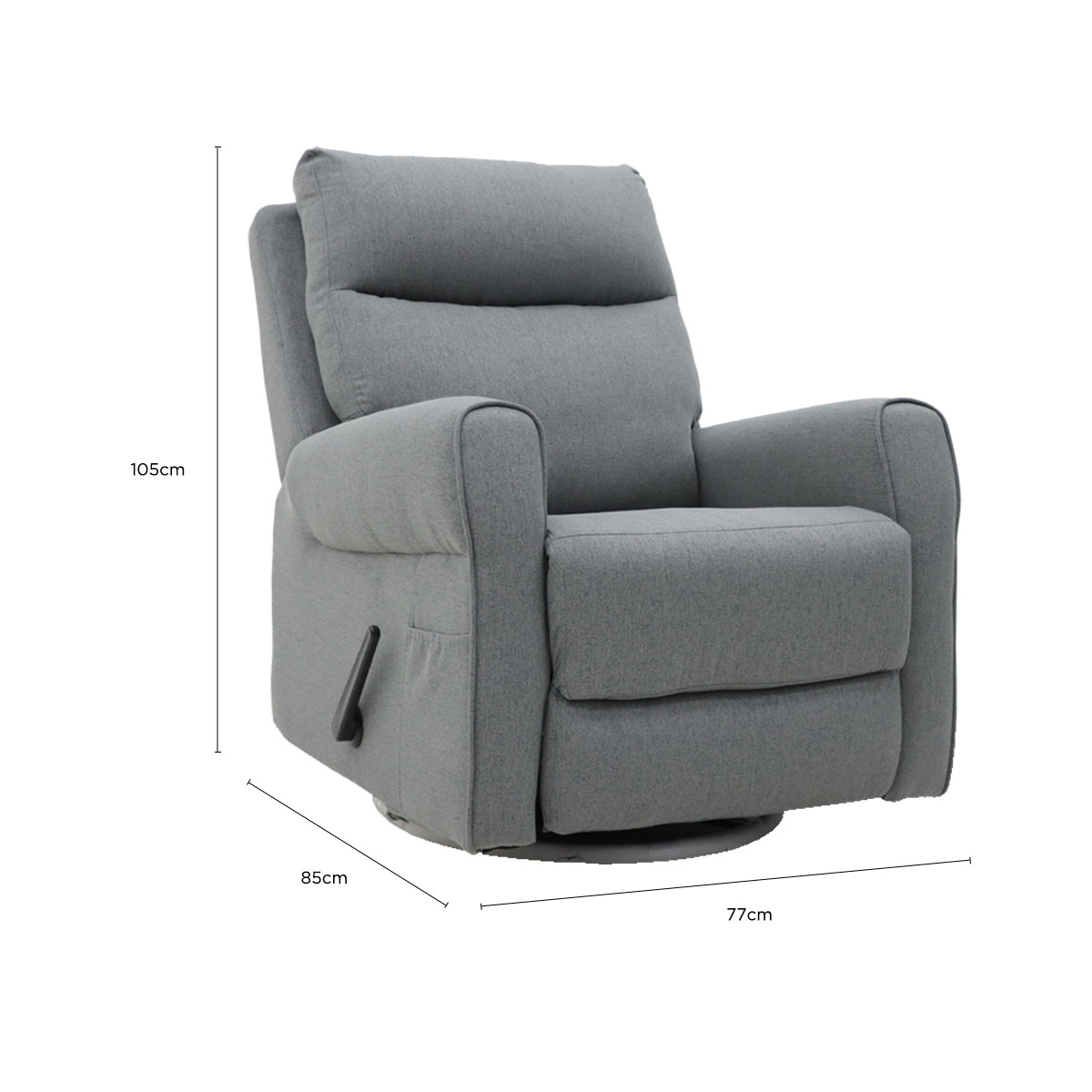 Foto 4 pulgar | Sillón Reposet Reclinable Vanlig Mecedora Gris