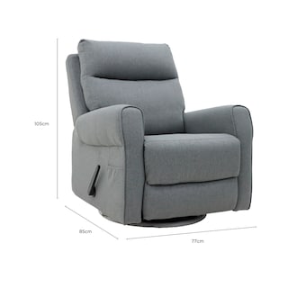 Foto 3 | Sillón Reposet Reclinable Vanlig Mecedora Gris