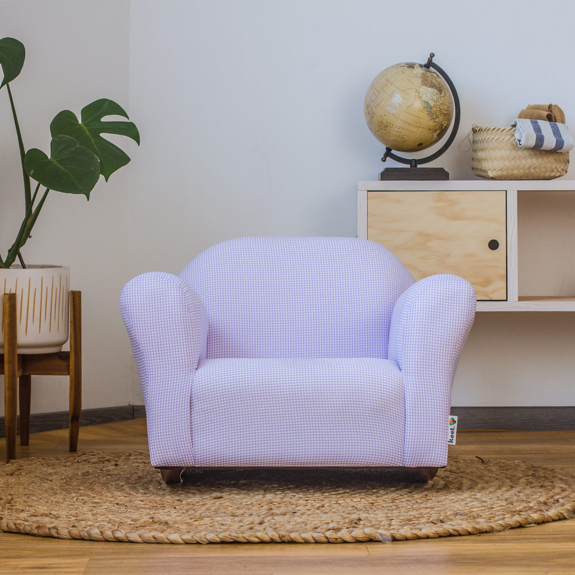 Foto 4 pulgar | Sillon Mecedora Con Patas Mecedoras De Madera Solida
