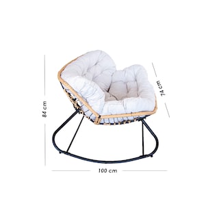 Foto 2 | Ilios Innova | Silla Mecedora Acojinada Moderna Con Cojín