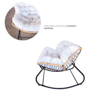 Foto 6 | Ilios Innova | Silla Mecedora Acojinada Moderna Con Cojín