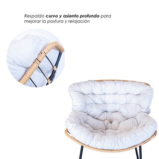 Foto 7 | Ilios Innova | Silla Mecedora Acojinada Moderna Con Cojín
