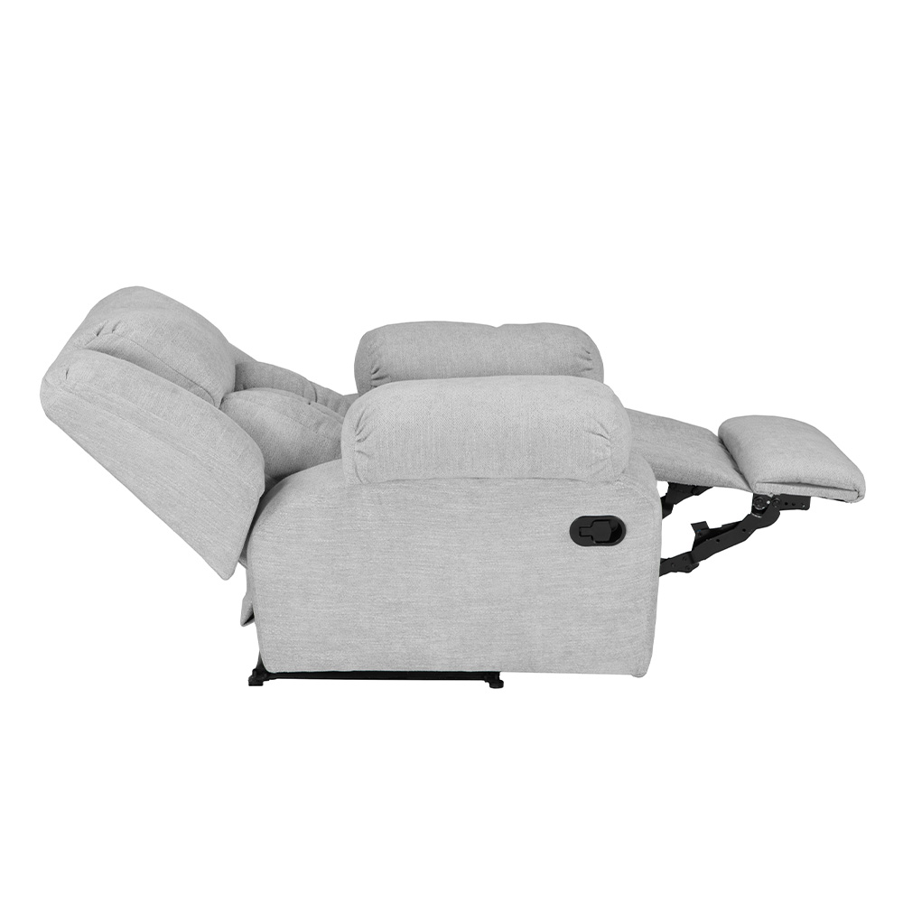 Foto 8 pulgar | Sillón Trinity Rexons Reclinable Mecedora Color Gris Plata