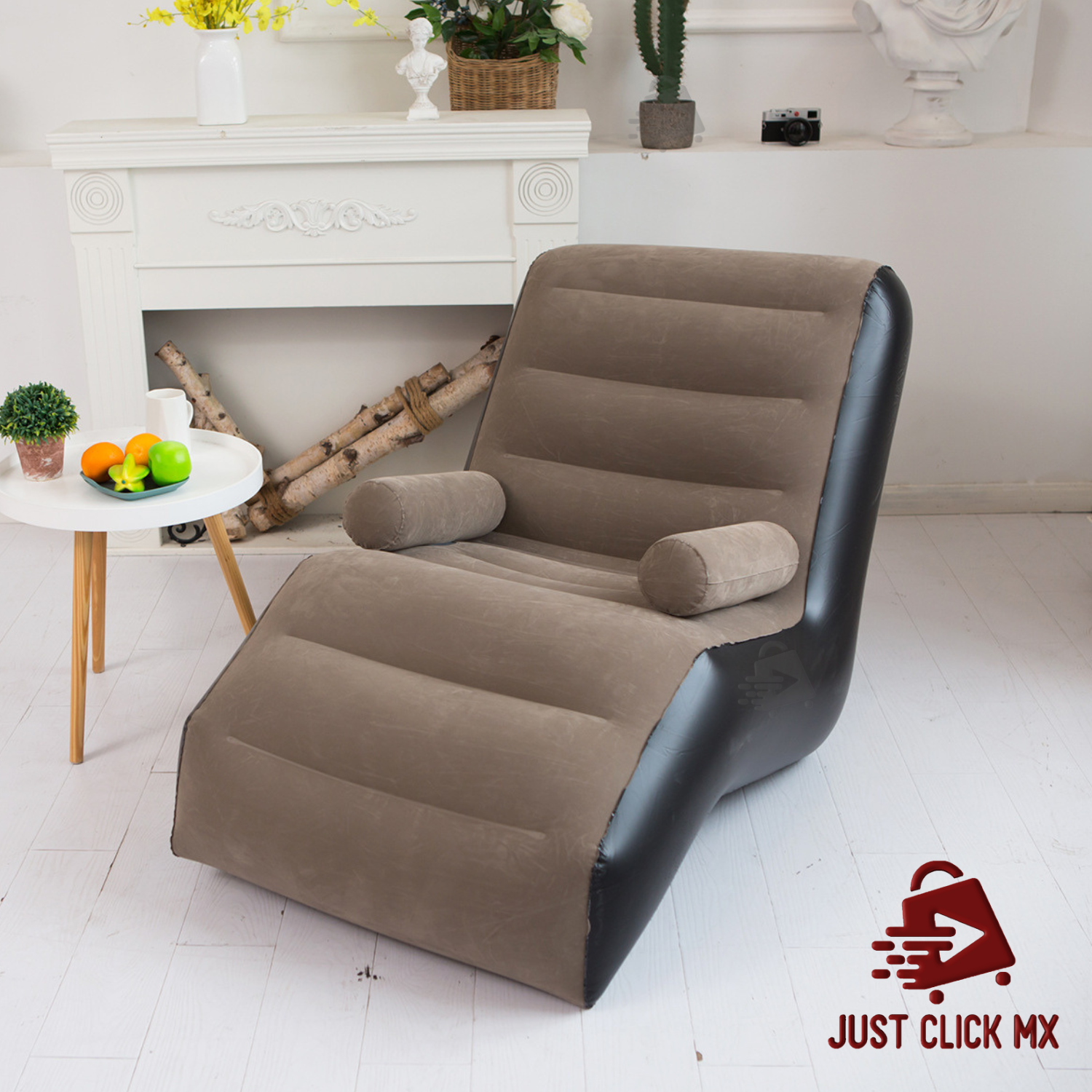 Foto 7 | Sofá Inflable Reclinable JustClick MX Café