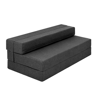Foto 3 | Sofá Cama 2 En 1 Sillón Matrimonial y Colchón Plegable Gris