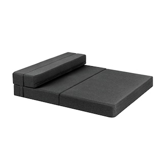 Foto 4 | Sofá Cama 2 En 1 Sillón Matrimonial y Colchón Plegable Gris