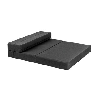 Foto 6 | Sofá Cama 2 En 1 Sillón Matrimonial y Colchón Plegable Gris