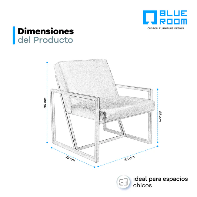 Foto 5 pulgar | Sillón Ocasional Hulton Negro Blue Room Negro