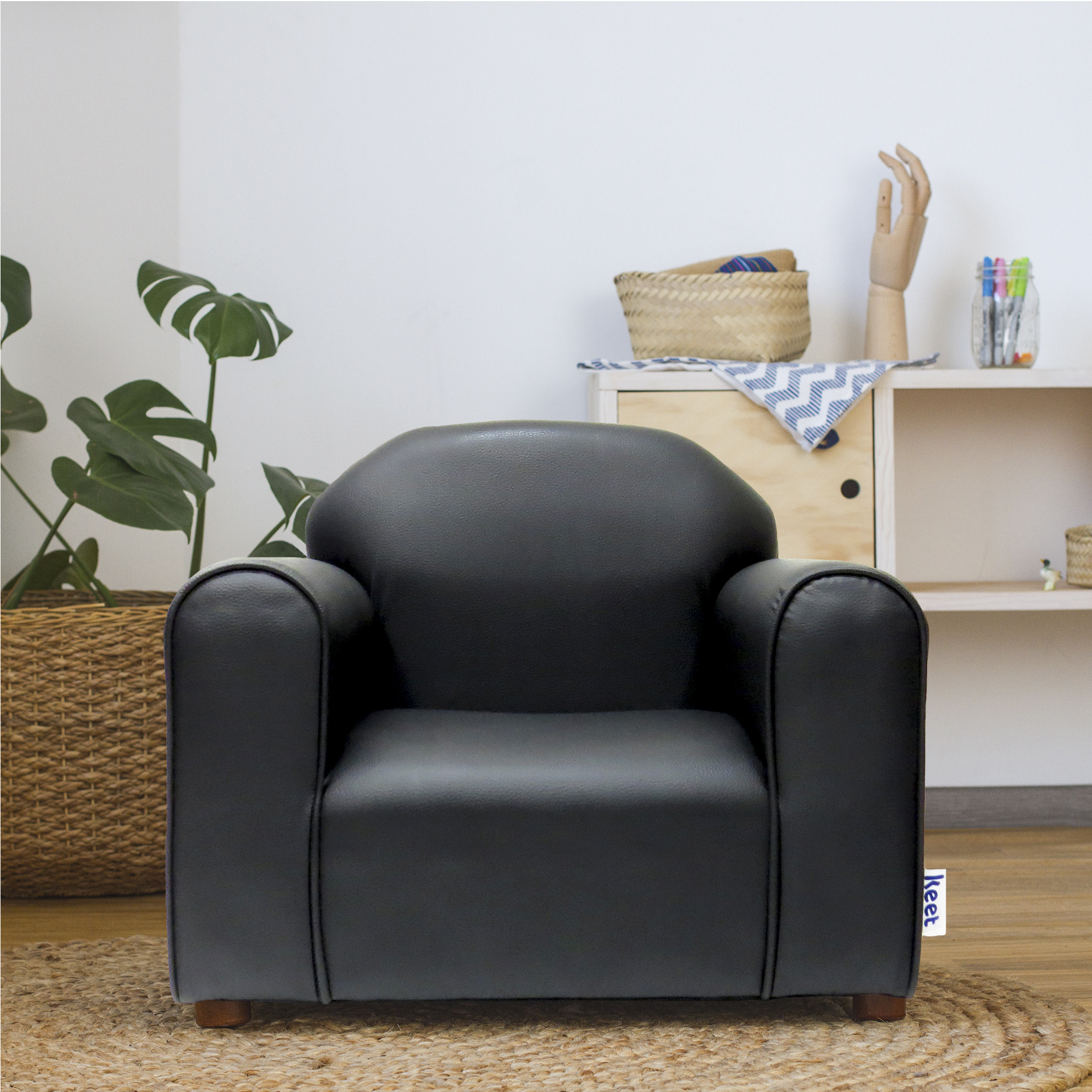 Foto 4 | Sillón Keet Vynil Negro