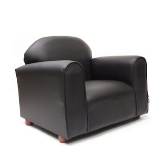 Foto 3 | Sillón Keet Vynil Brown con Banco Ottoman