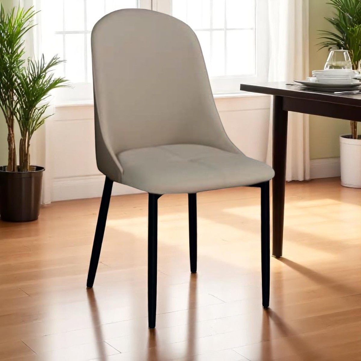 Foto 3 pulgar | Silla Bicolor Eliot Beige