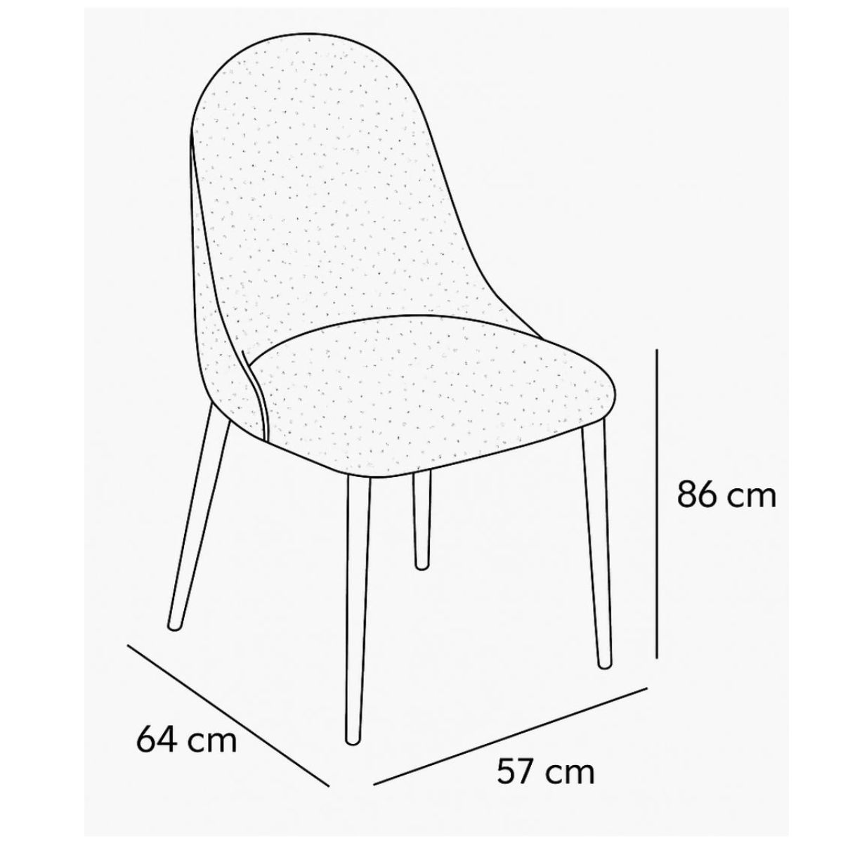 Foto 5 pulgar | Silla Bicolor Eliot Beige