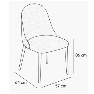 Foto 4 | Silla Bicolor Eliot Beige