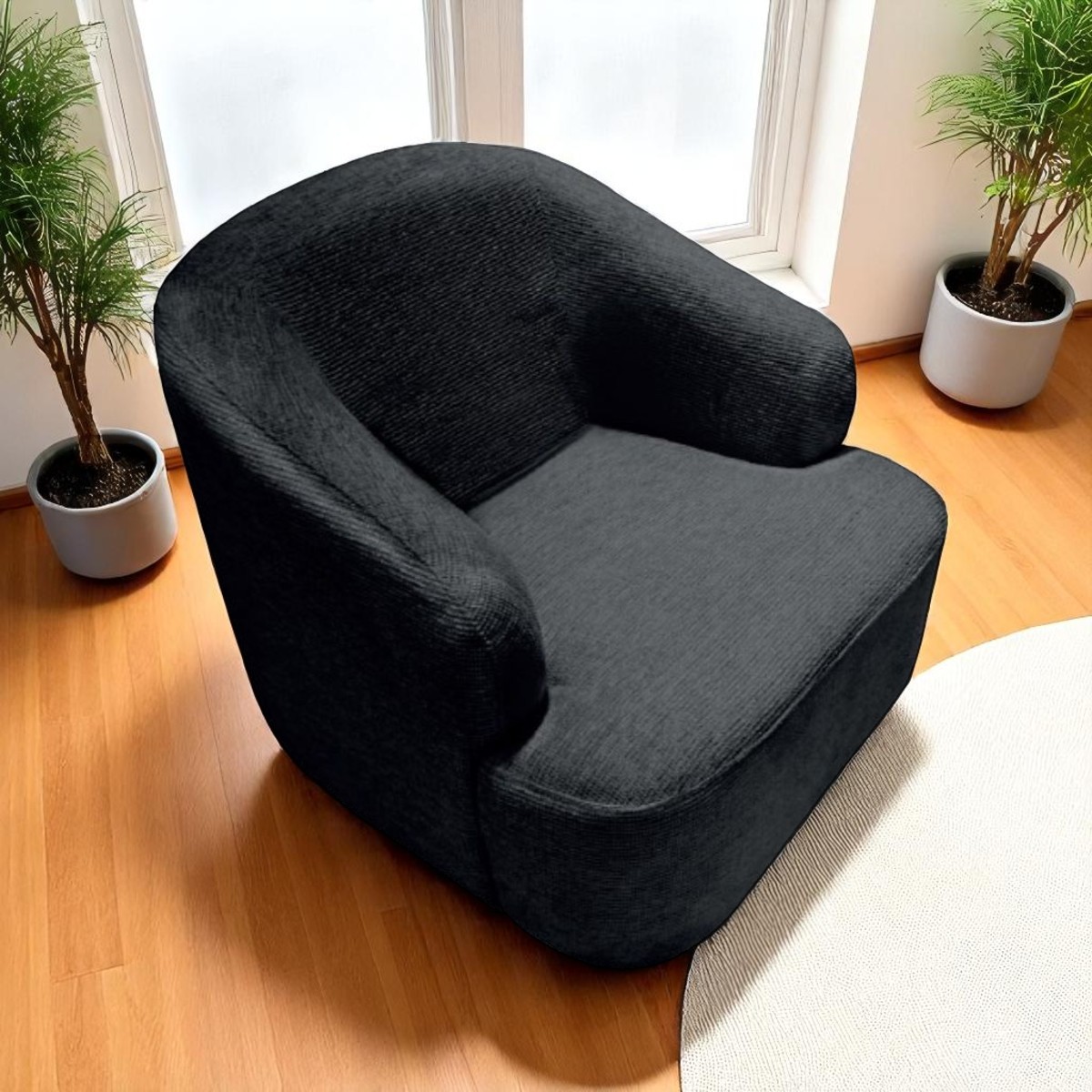 Foto 3 pulgar | Sillón Ángel Negro