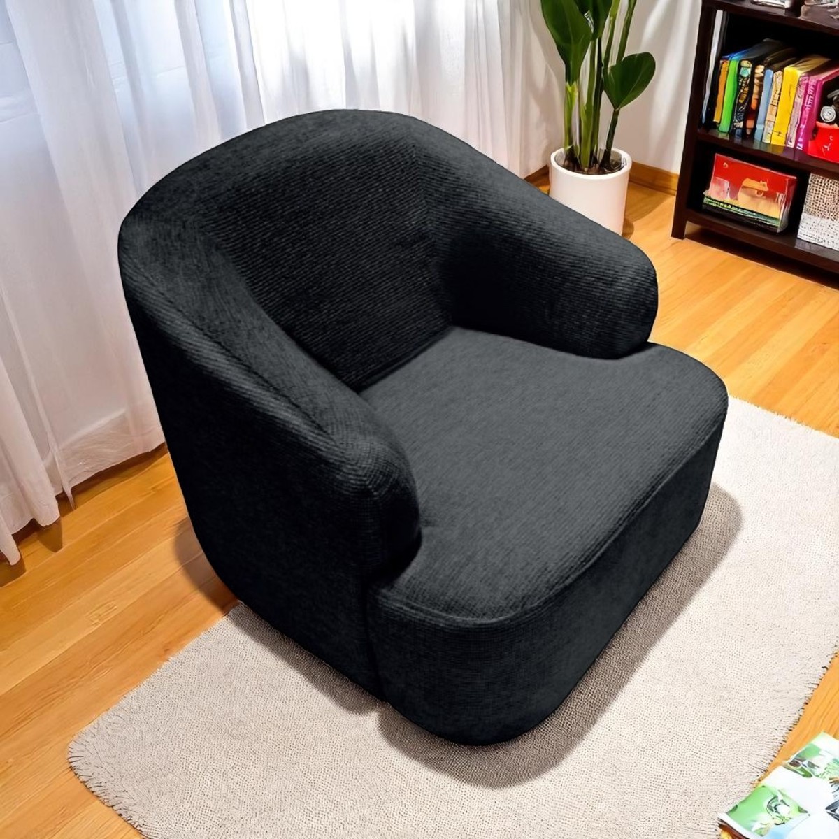 Foto 4 pulgar | Sillón Ángel Negro