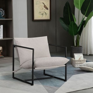 Foto 4 | Ilios Innova | Silla De Acento Kyo Gris, Estilo Industrial Minimalista, Estructura Metálica Negra Con Cojines Acolcha