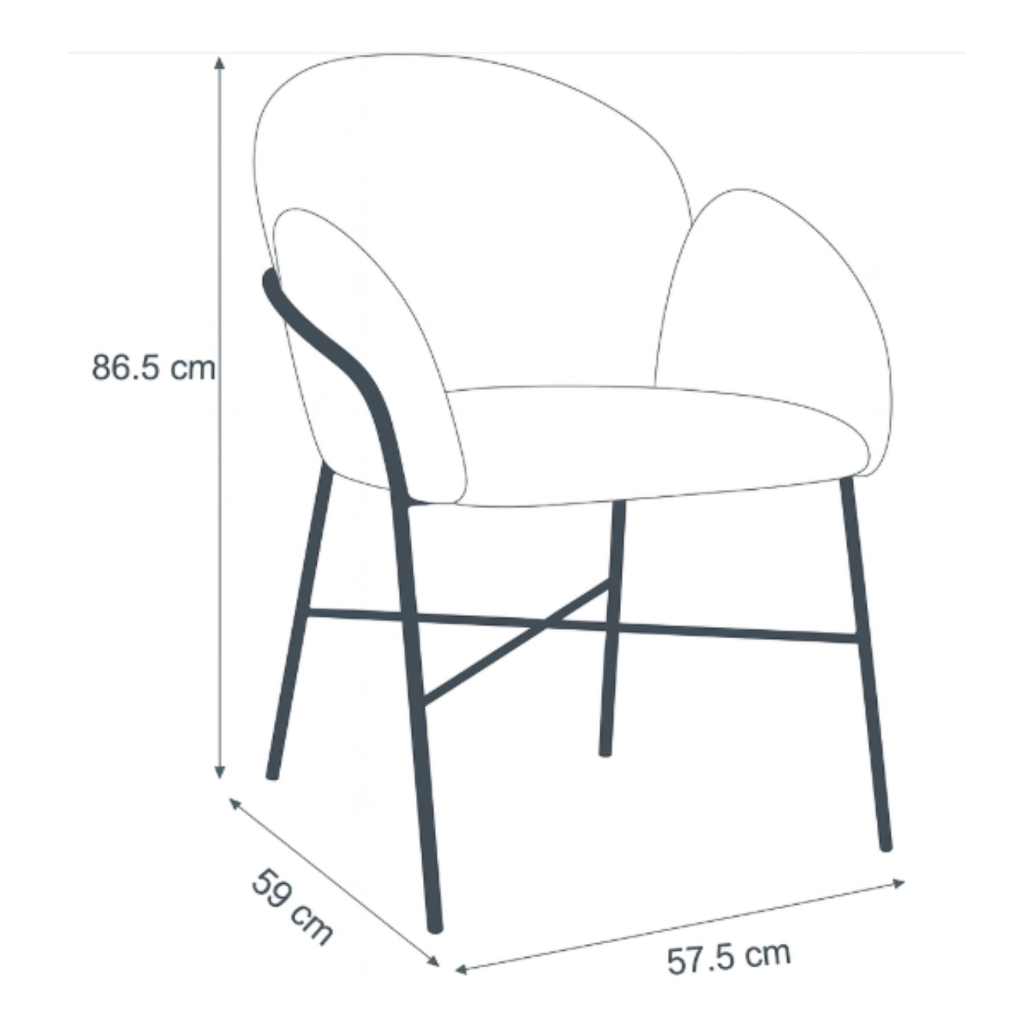 Foto 6 pulgar | Silla Ocasional Tamy Tela Beige