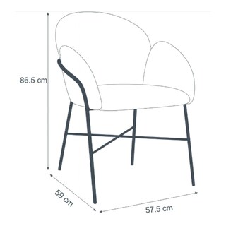 Foto 5 | Silla Ocasional Tamy Tela Beige