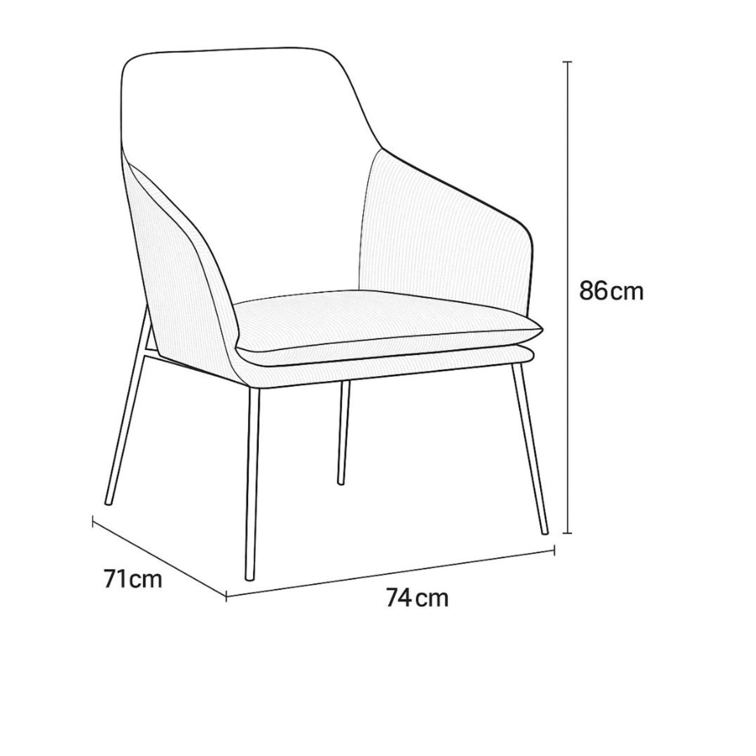 Foto 4 pulgar | Sillon Ximena Gold