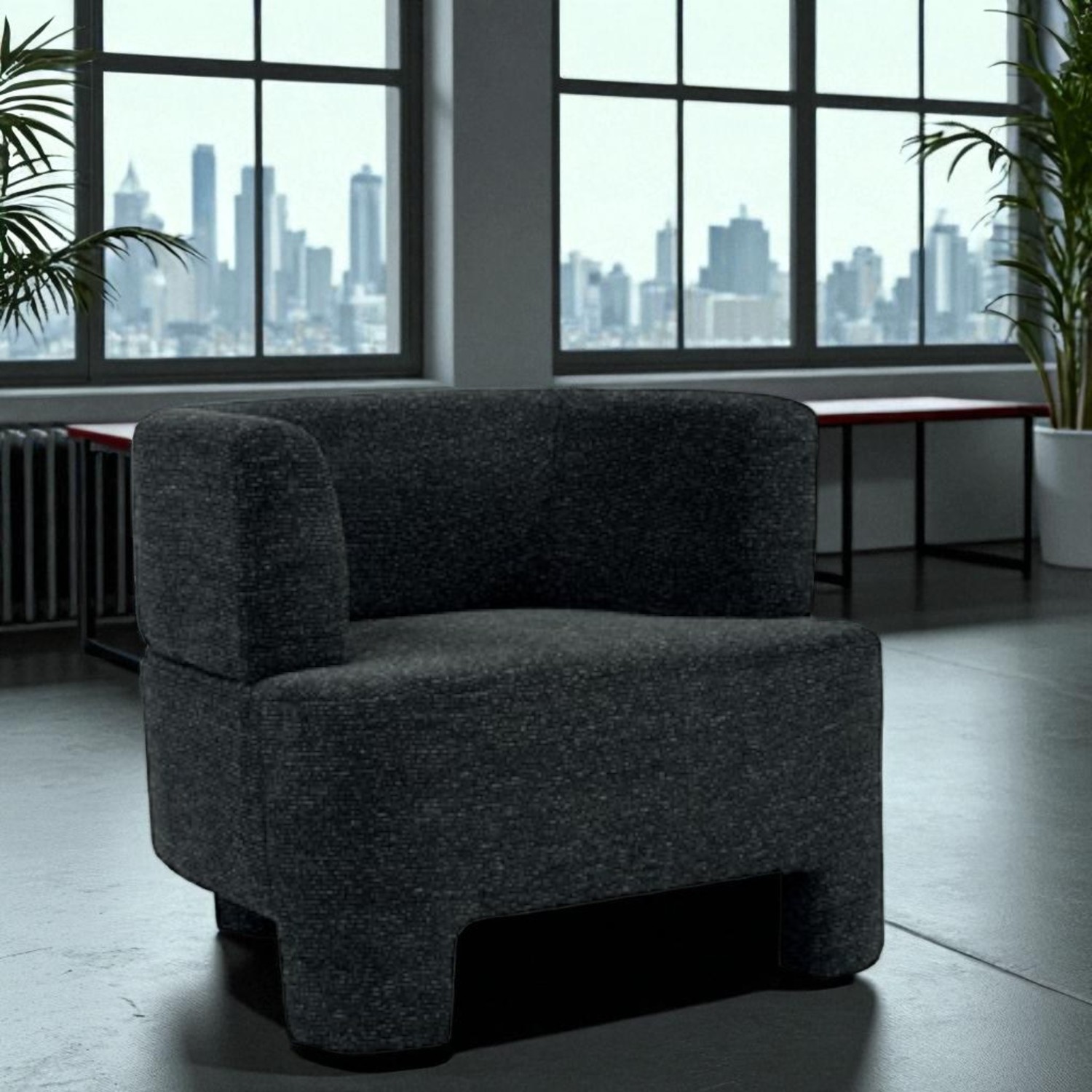 Foto 4 pulgar | Sillon Malibu Gris Grafito