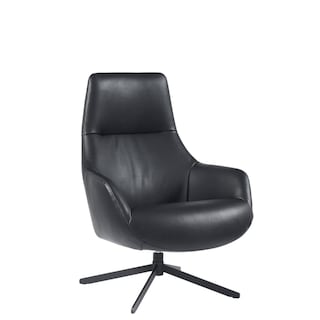 Foto 1 | Sillon Ocasional Rusia Vinipiel Negro