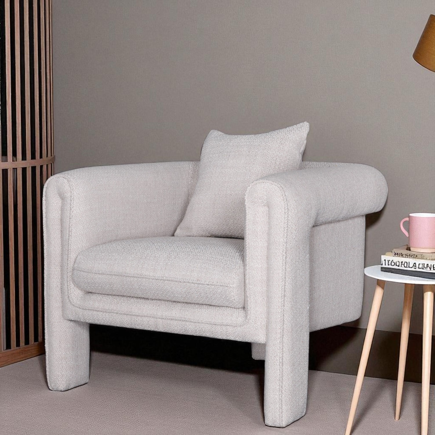Foto 4 pulgar | Sillón Ocasional Barby Gris